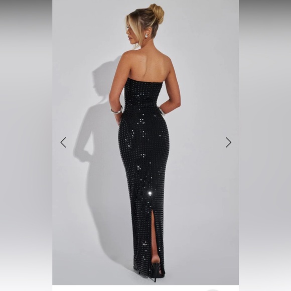 BABY BOO FASHION NERIAH MAXI DRESS - BLACK SMALL - Picture 7 of 8